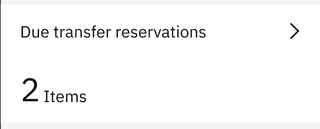 Reservations Tiles Example