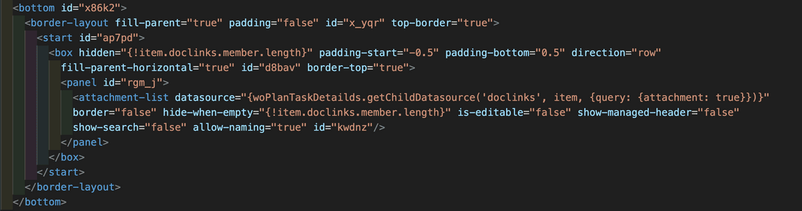 Removing attachment list from task Removing attachment list from task