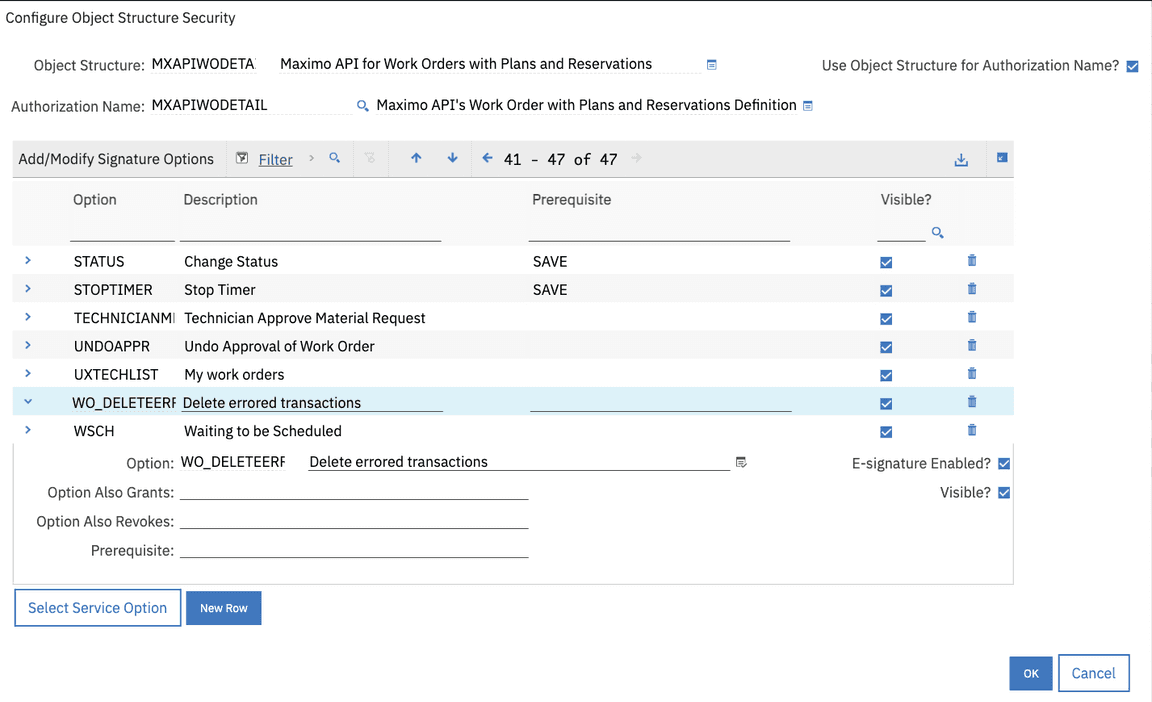 configure object structure security dialog configure object structure security dialog