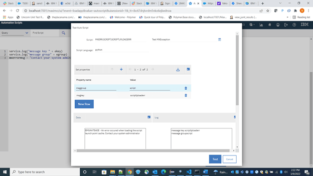 MXException Test