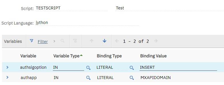 Script Handler Variables